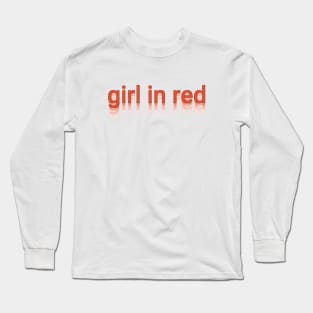 girl in red Long Sleeve T-Shirt